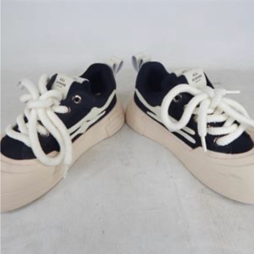 Killwinner Womens Smile Life Series Platform Sneakers Black White Size 6.5 - Picture 7 of 9